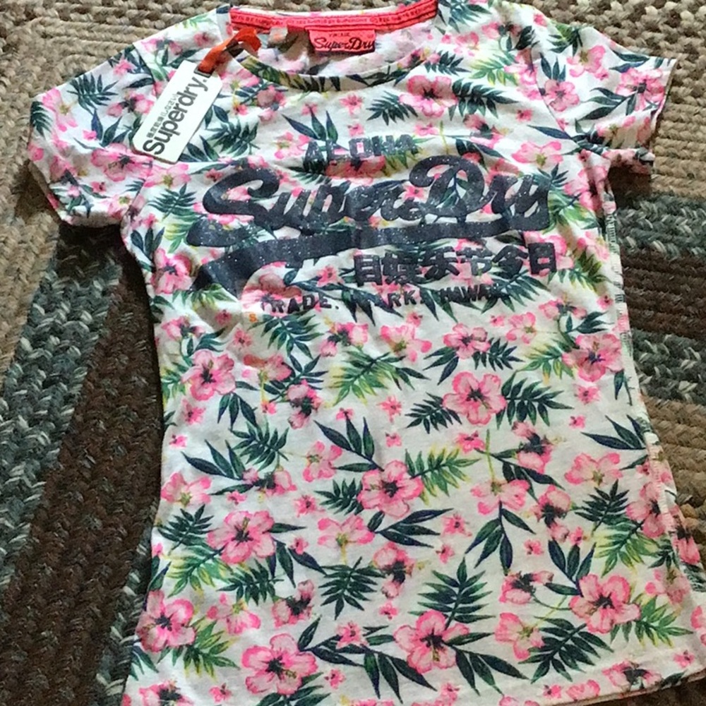 super dry aloha floral t shirt Xsmall